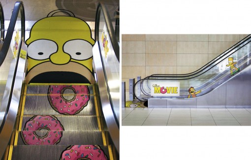 Simpsons - Der Film: Rolltreppenwerbung