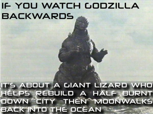 Godzilla rückwärts angucken