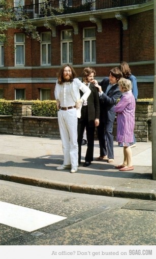 Kurz vor dem Abbey Road-Cover